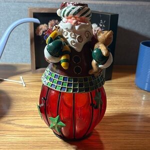 Festive Santa Holiday Decor with Red and Green Accents